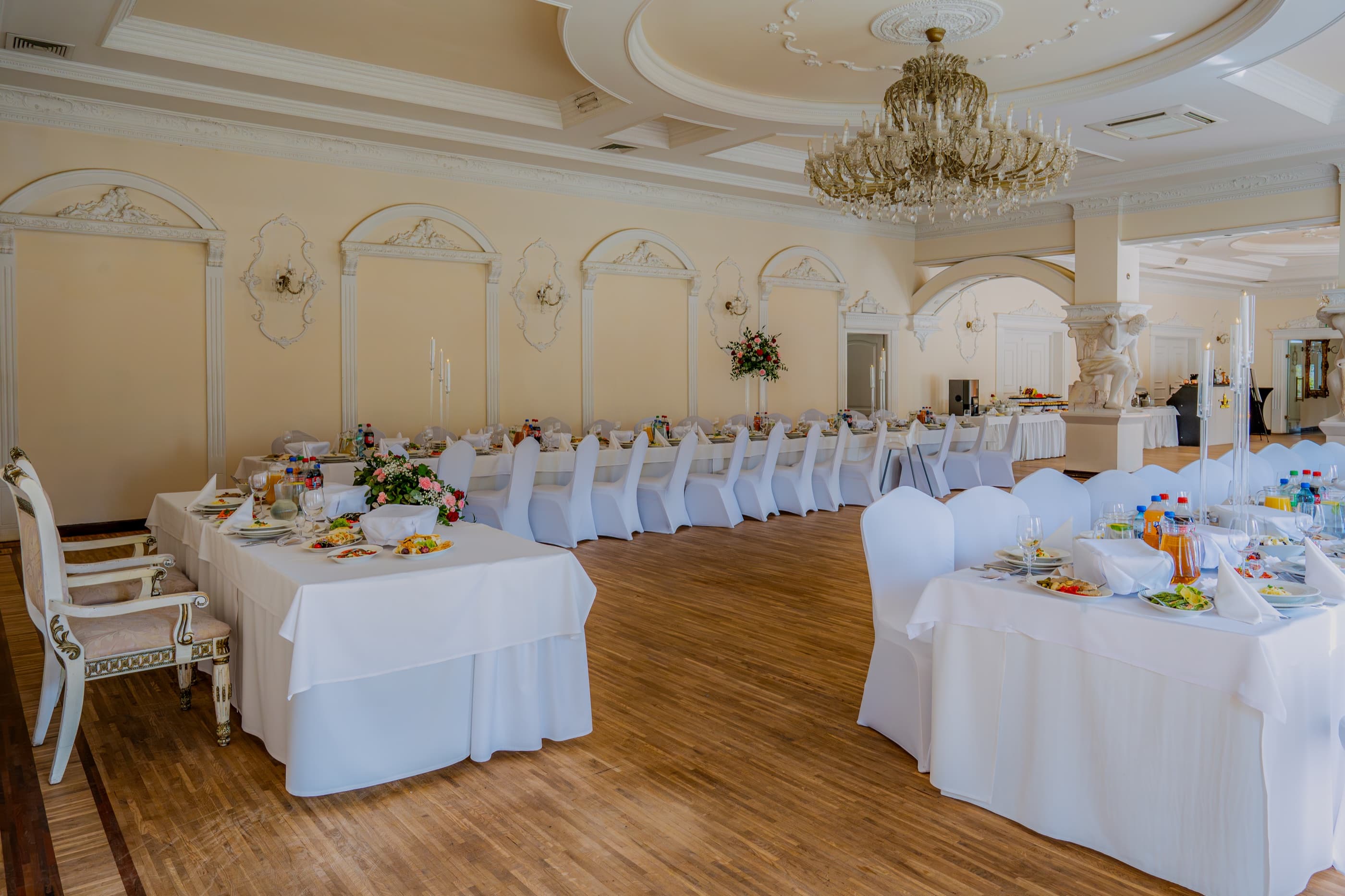 Sala Diamentowa przygotowana na przyjęcie